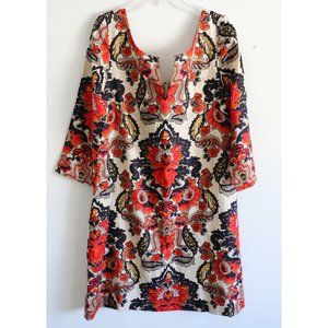EUC J. Crew Floral Print Dress Retro Vintage